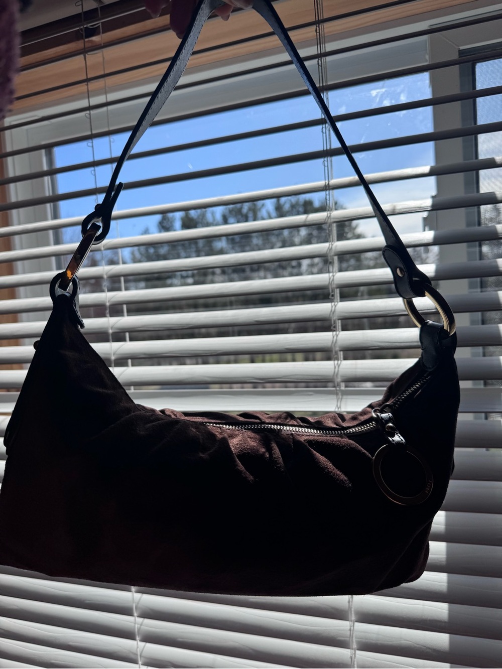 FENDI Brown Suede shoulder bag - Picture 7 of 15